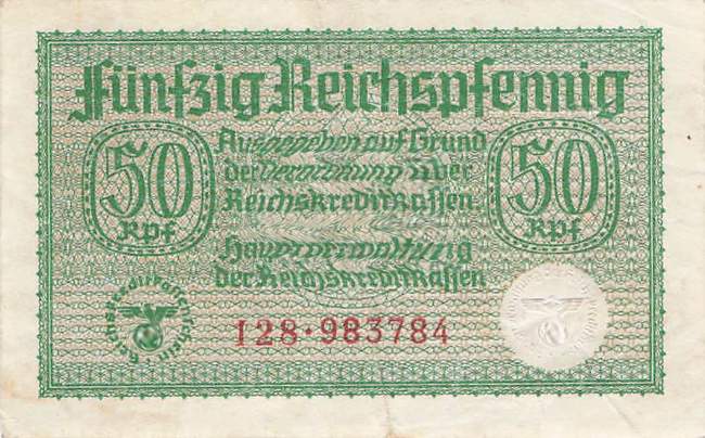 50 Pfennig 1939 Serie 128
